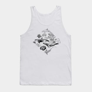 Marine Life in Ink Tank Top